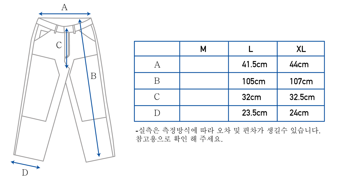 double knee work pants navy